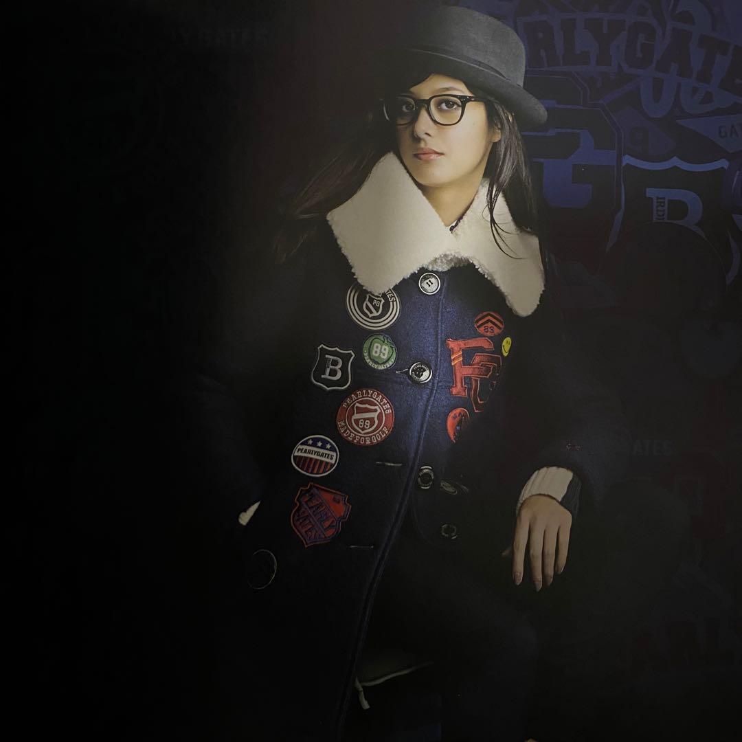 パーリーゲイツ♡コート♡アウター♡ネイビー♡ワッペン♡L