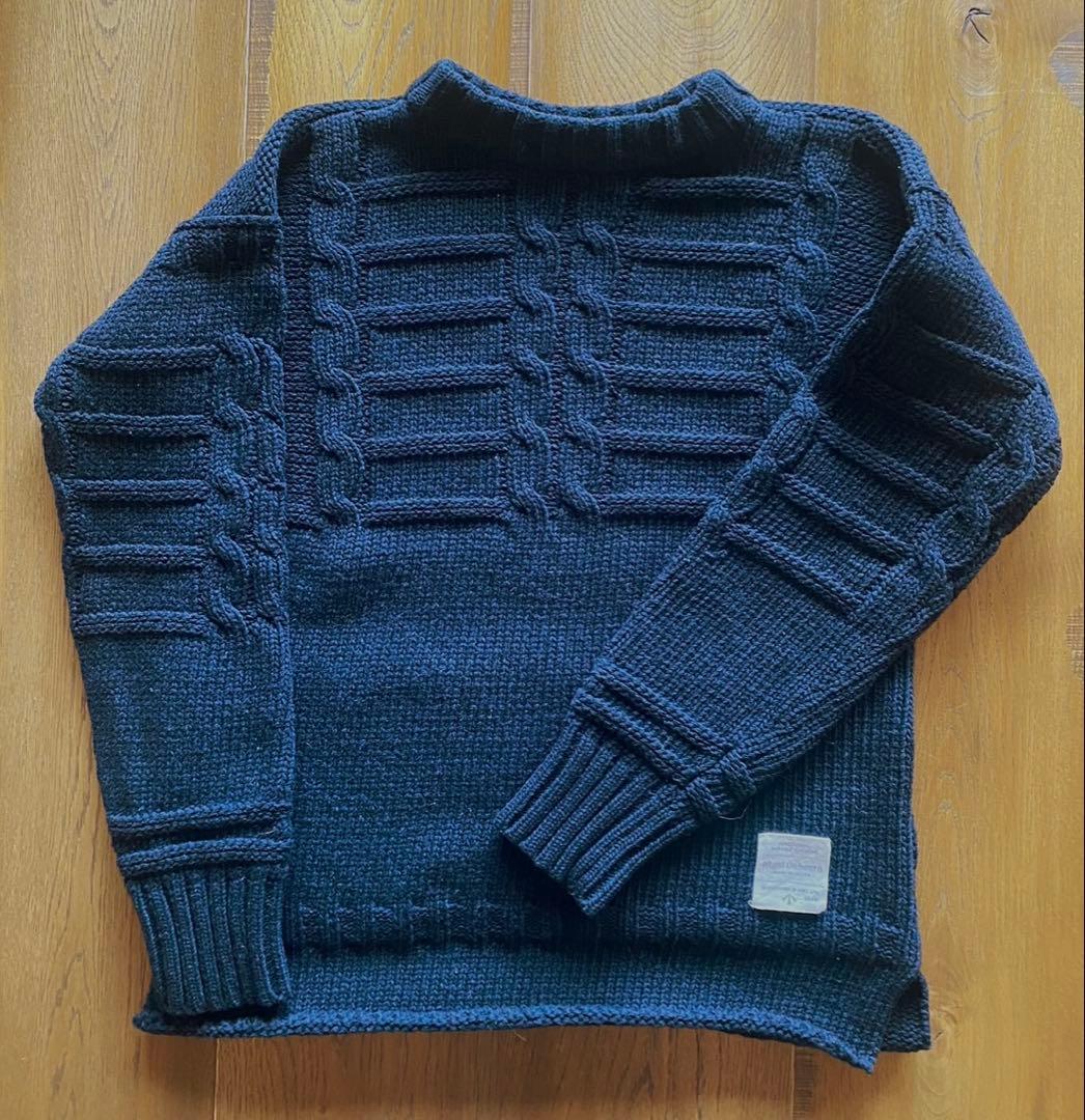 トップス Nigel Cabourn 2-way cable knit sweater