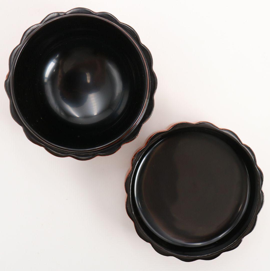 川上峰春作 根来 菊割棗 茶道具 共箱　V840