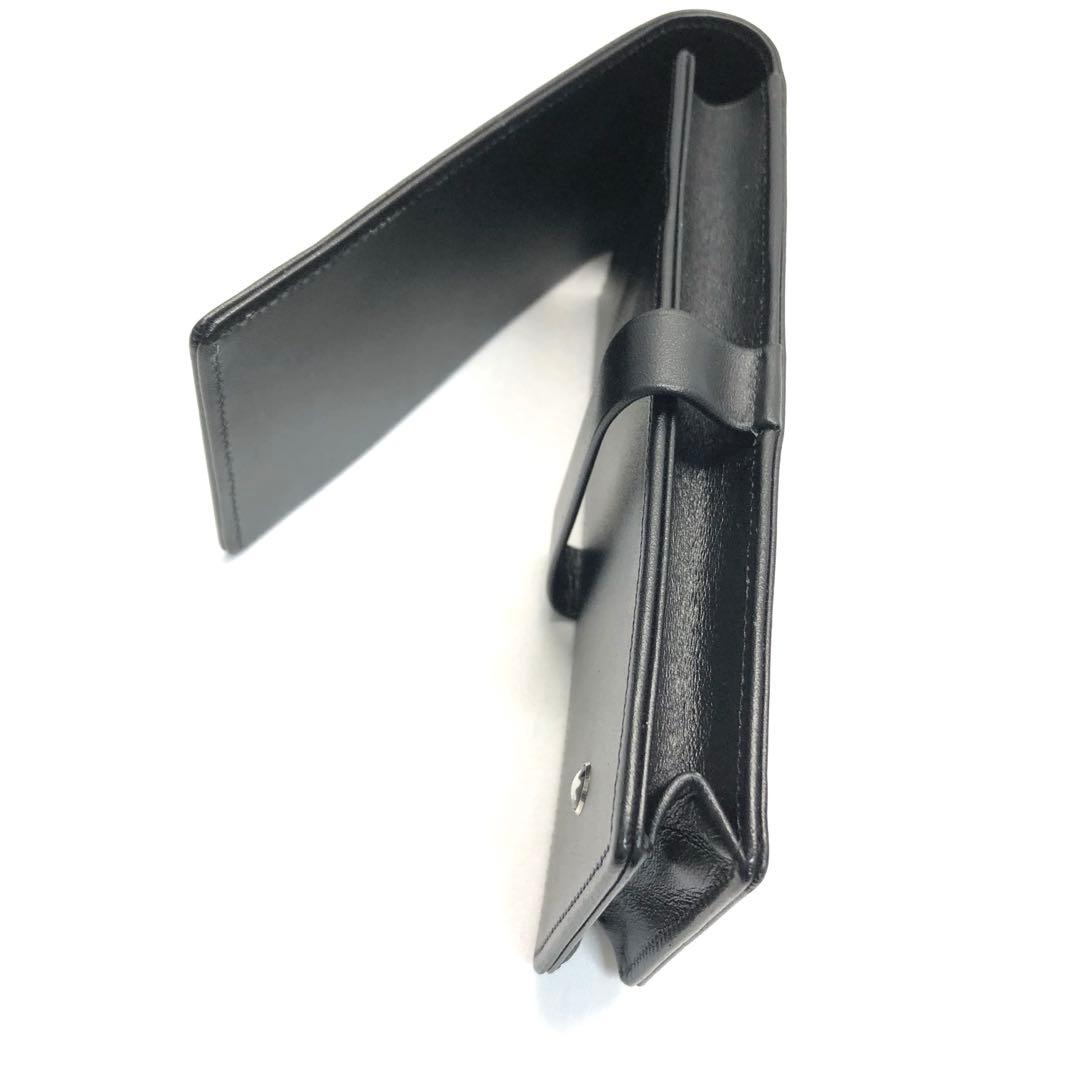 【美品✨】　MONTBLANCモンブラン　ペンケース　3本用　ブラック　レザー