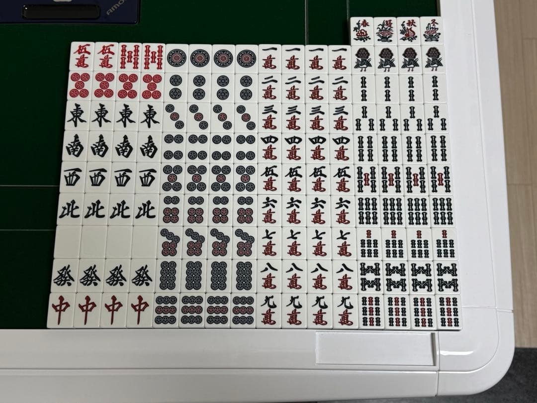 【極美品・完品】家庭用全自動麻雀卓 AMOS JP-2 折りたたみ脚28mm牌