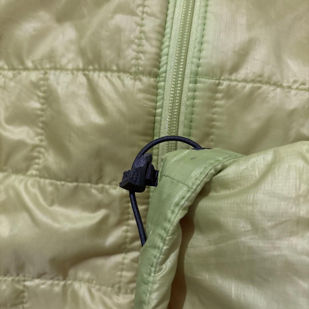 パタゴニア ナノパフジャケット プリマロフト ライトグリーン メンズMサイズ