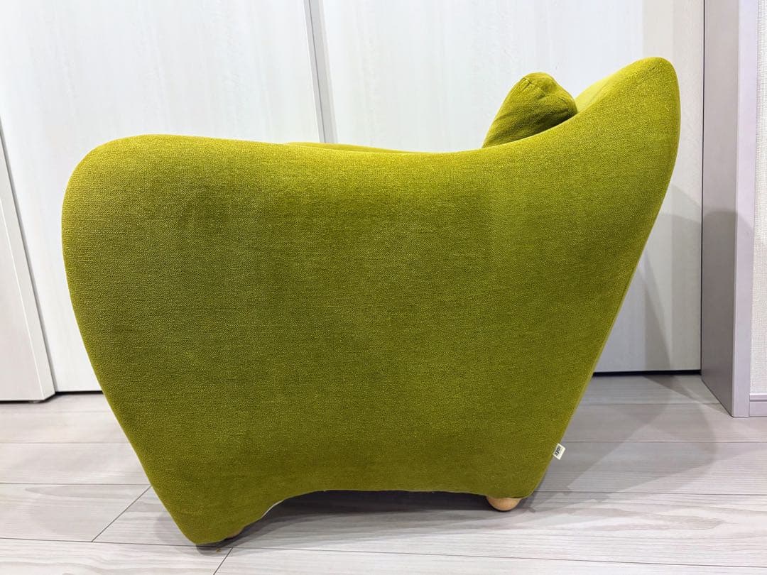 【ちびなっち】IDEE ミニミラーアームチェア　グリーン