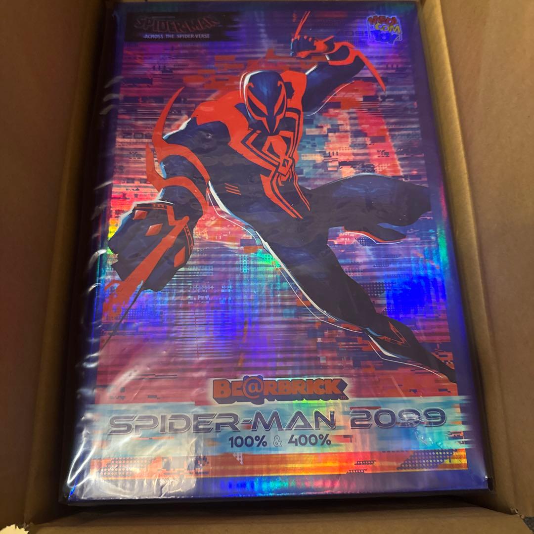 ベアブリック/スパイダーマン2099 100%400% 新品未開封