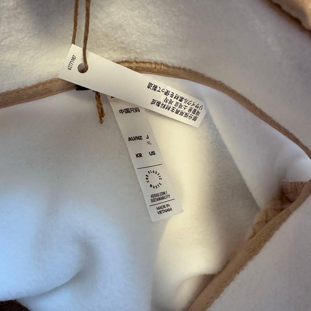 クロップド丈　フリース　ダンボールニット　スカート　セットアップ　ベージュ　春秋