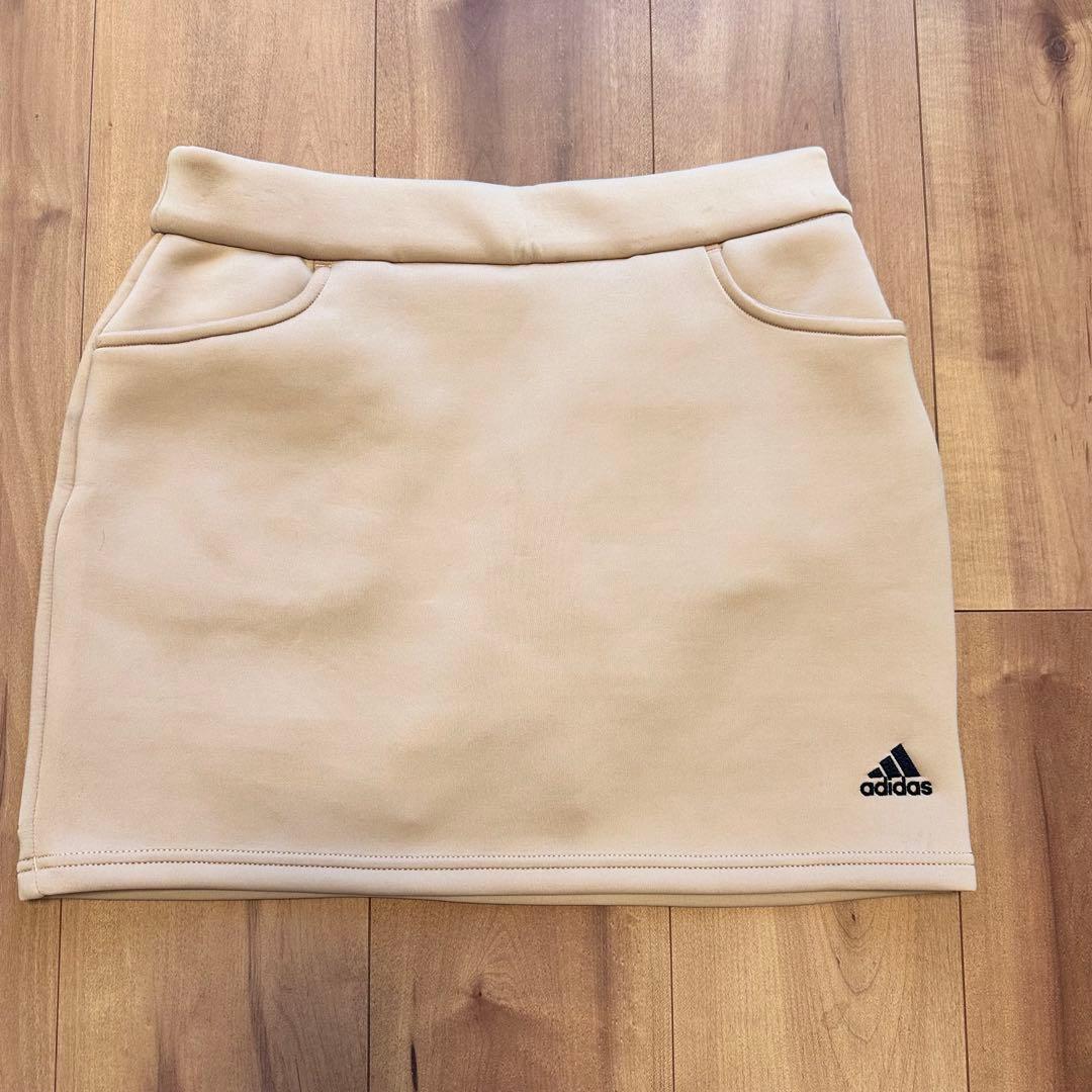 クロップド丈　フリース　ダンボールニット　スカート　セットアップ　ベージュ　春秋