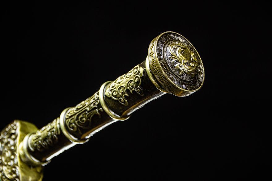 青面獣漢剣-高性能マンガン鋼 古兵器 武具　刀装具　日本刀　模造刀 居合刀