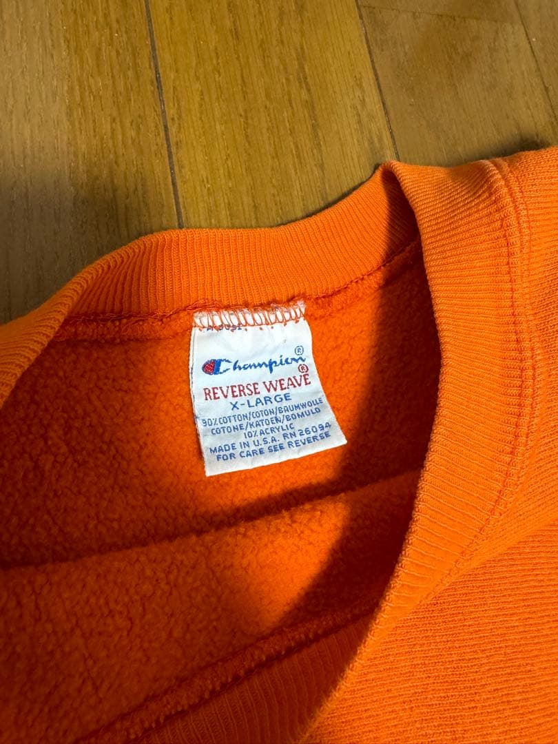 スナギツネ　チャンピオン　リバースウィーブ 90s オレンジ　USA製