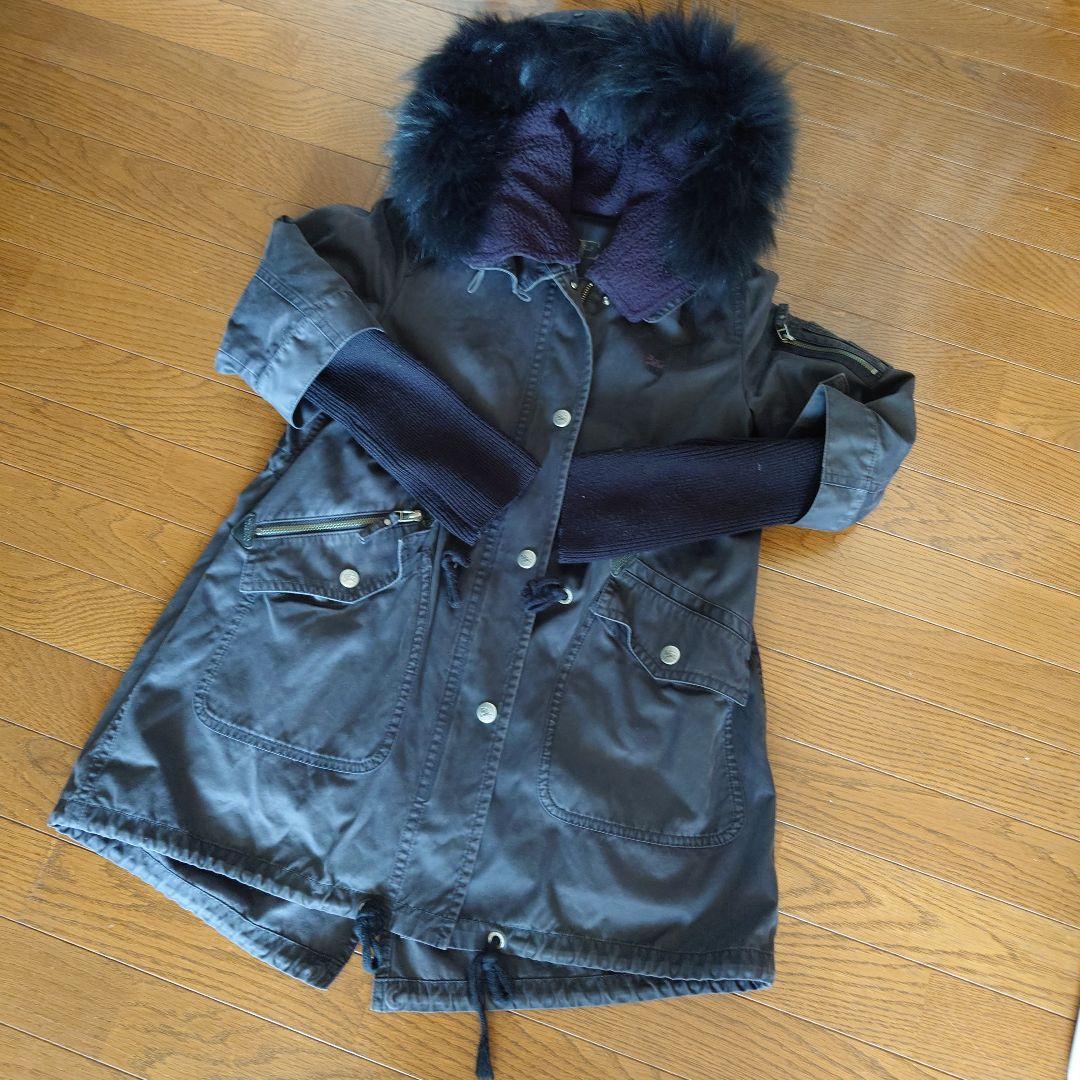 BURBERRY ブルーレーベル 中綿入りモッズコート