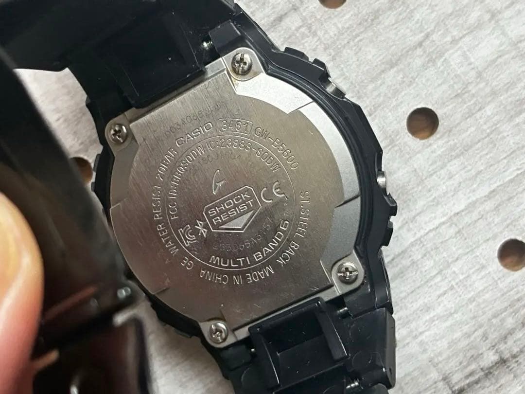 【美品】G-SHOCK gw-b5600bc カスタム社外軽量コンポジットベルト