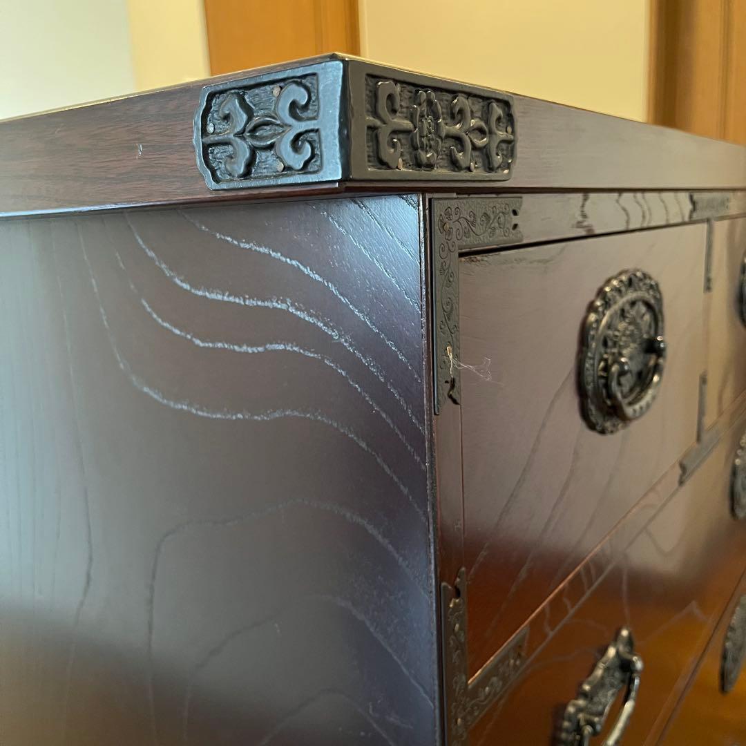 【希少】車箪笥　時代箪笥　和たんす　衣装タンス　伝統工芸　引き出し　キャビネット