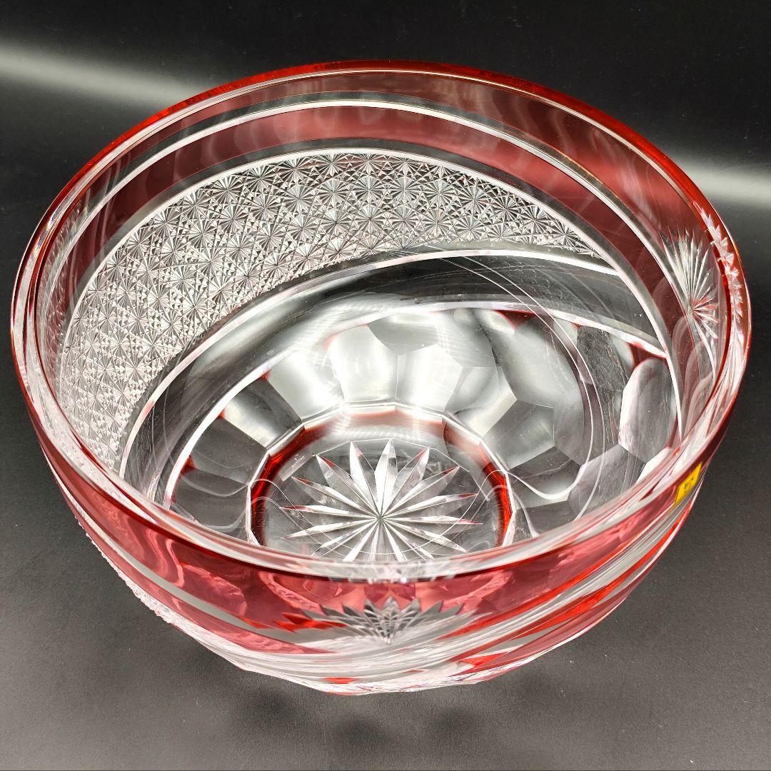 定価約16万円★超希少品 祝の膳 大鉢カガミクリスタル（切子、江戸切子、薩摩切子