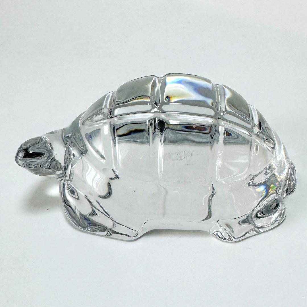 【バカラ】動物 亀 置物 インテリア★美品★金運