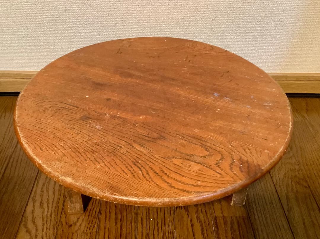 昭和レトロ　ちゃぶ台　 ミニサイズ　折り畳み式　コンパクト　アンティーク　古道具