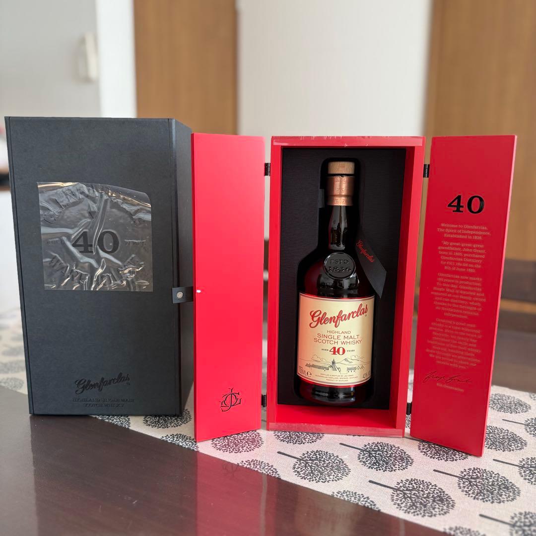 Glenfarclasグレンファークラス40年 ⭐︎空瓶&木箱&外箱付き