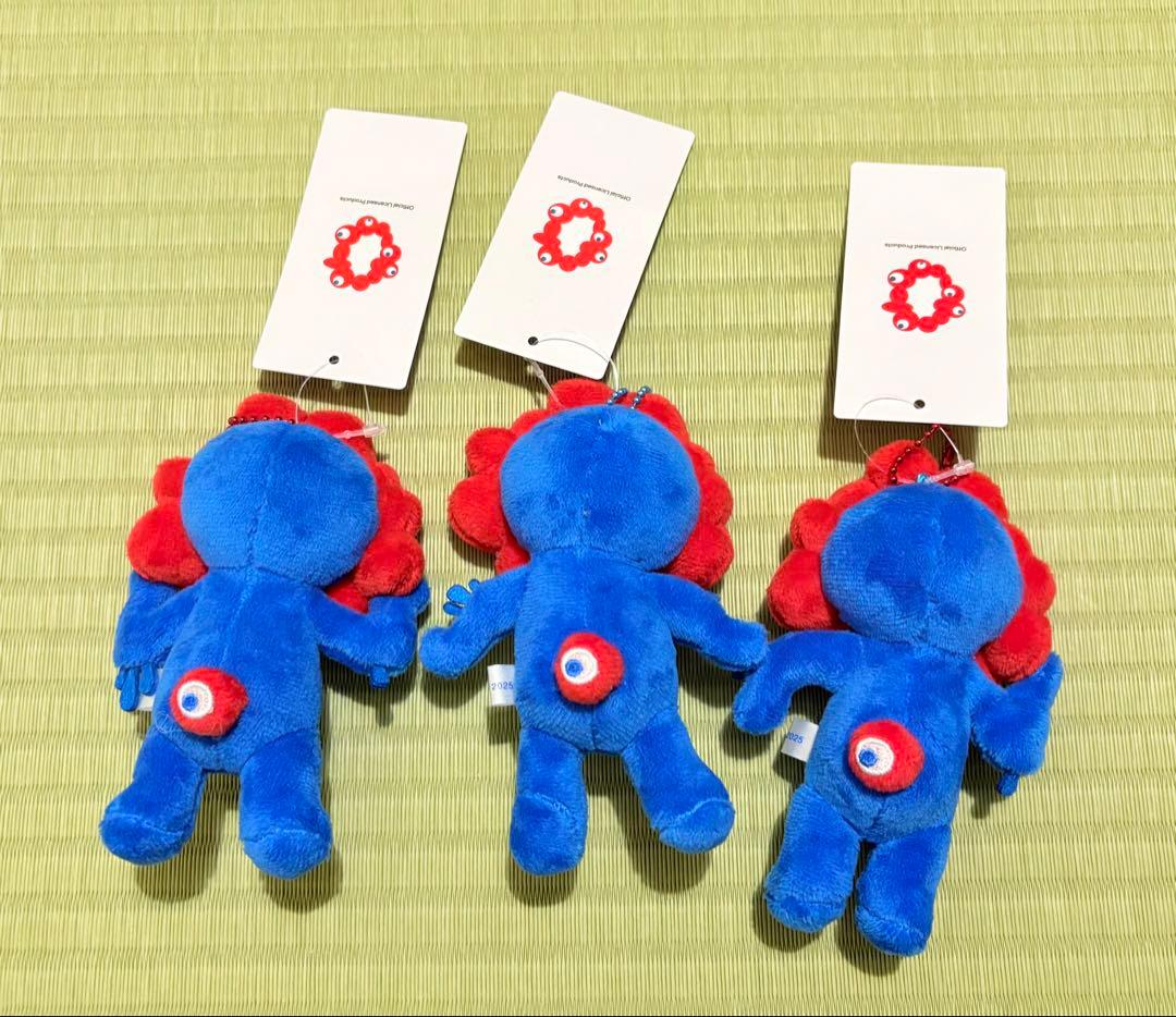 【新品】大阪関西万博 ミャクミャク ボールチェーン マスコット ABC 3種