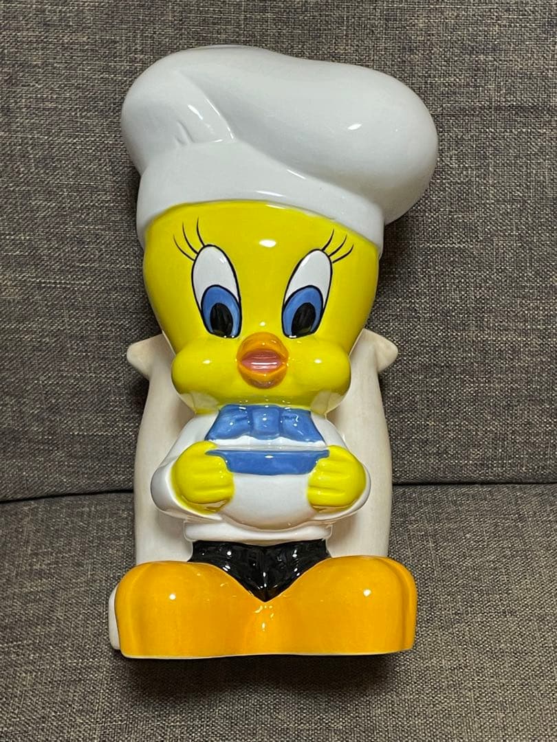 トゥイーティー　陶器　カトラリーケース、ペン立て