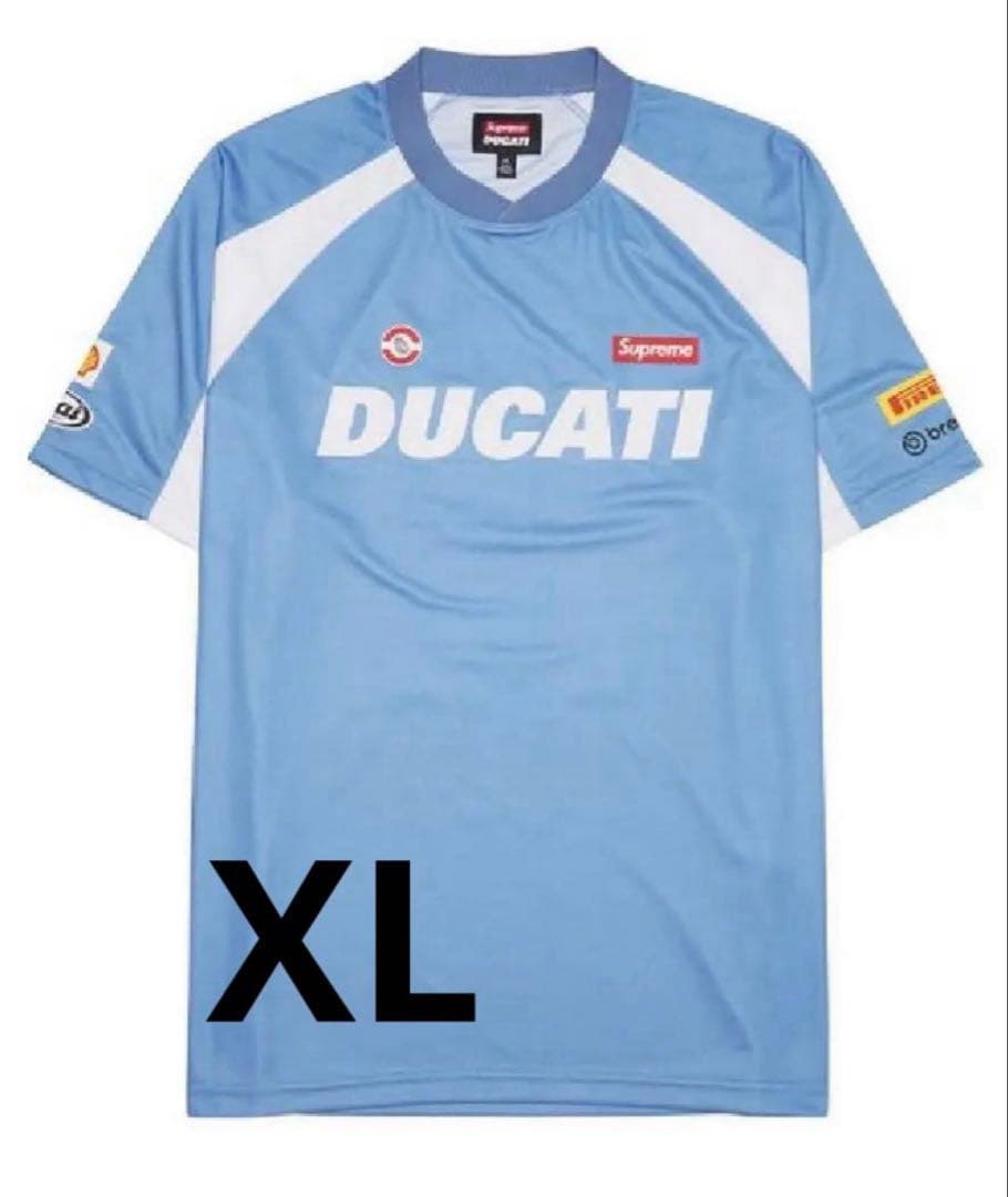 ウェア Supreme Ducati Soccer jorsey Blue