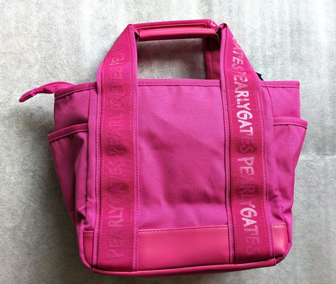 ペイントロゴ　カートバッグ　トートバッグ　ピンク