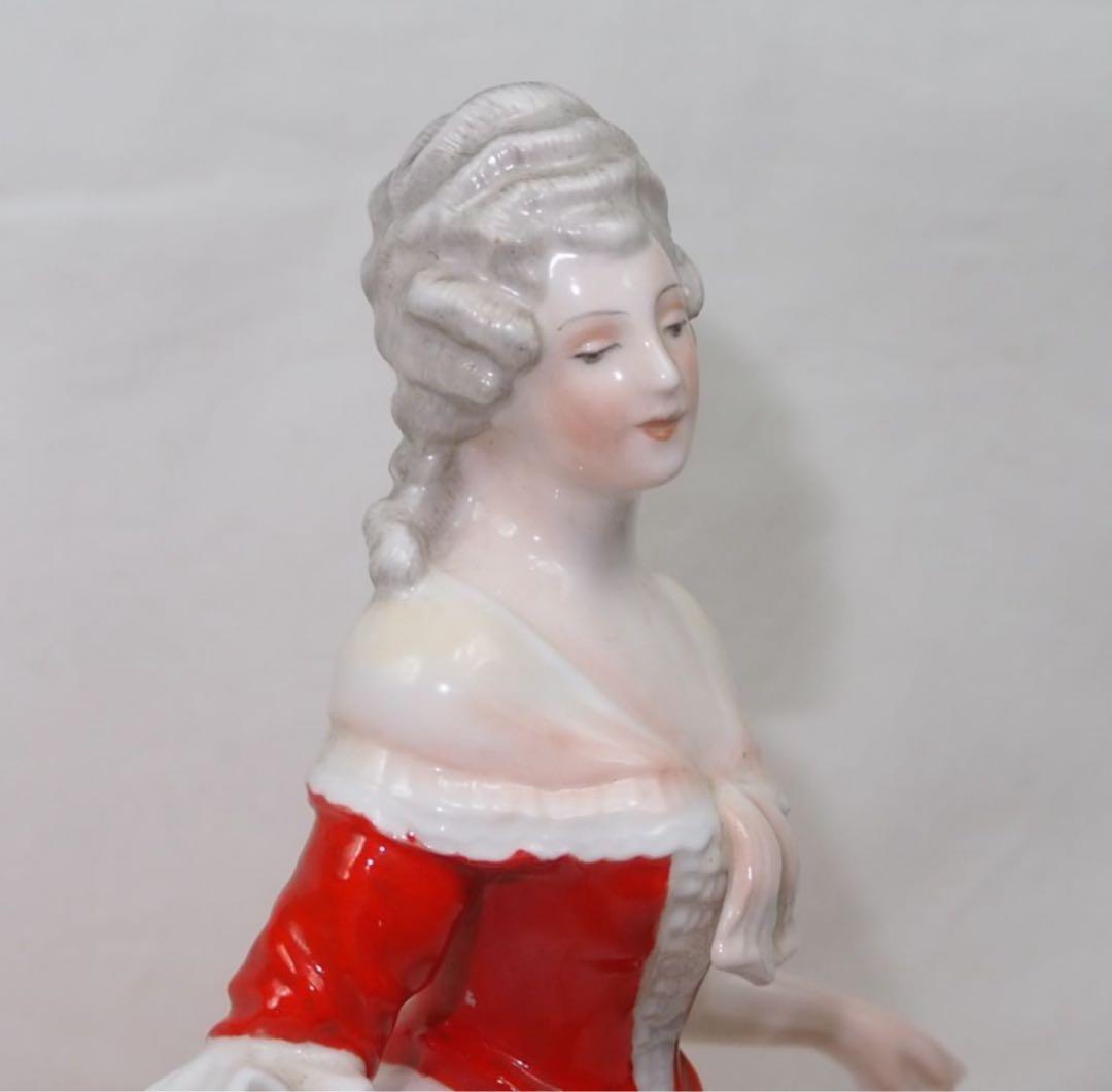 晴天送料無料時代物 1935年『オールドノリタケ』製貴婦人人形 フィギュア