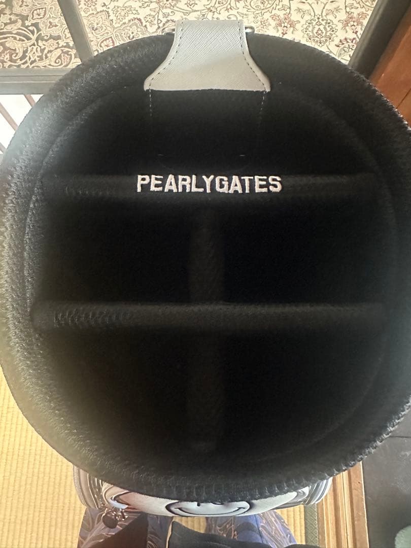 PEARLY GATES キャディバッグ ホワイト シルバー