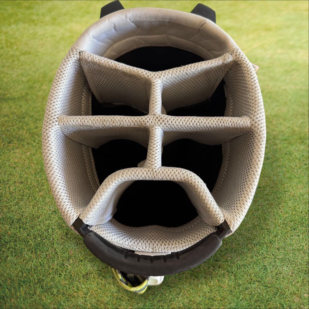 美品　パーリーゲイツ　キャディバッグ　ショルダー式　スタンド式　軽量　ワニ柄