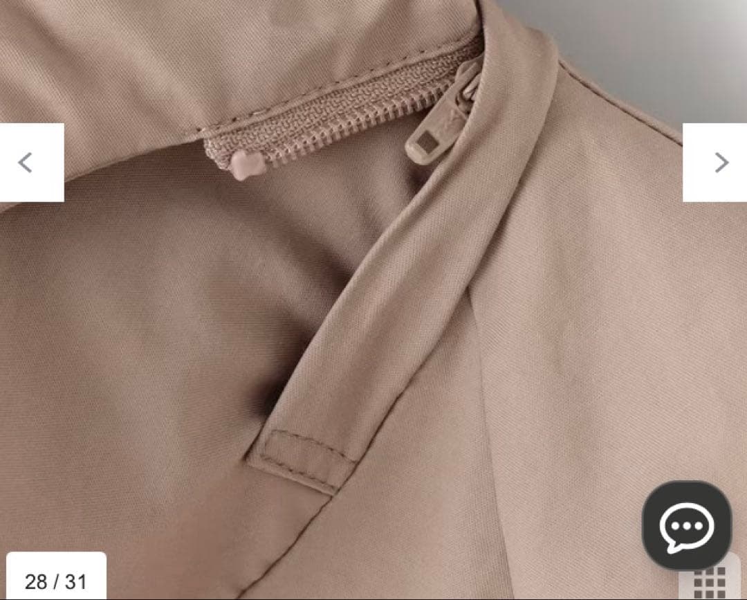 オンワード　組曲　中綿ライナー付きモッズコート　マウンテンパーカー　ベージュ