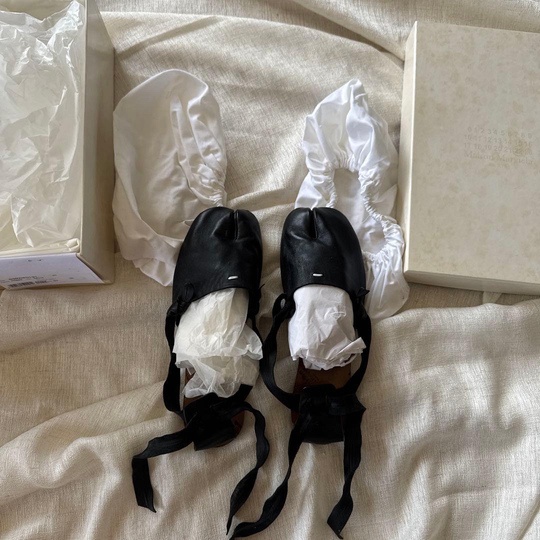 マルジェラ Maison Margiela 足袋 バレエシューズ 黒 37