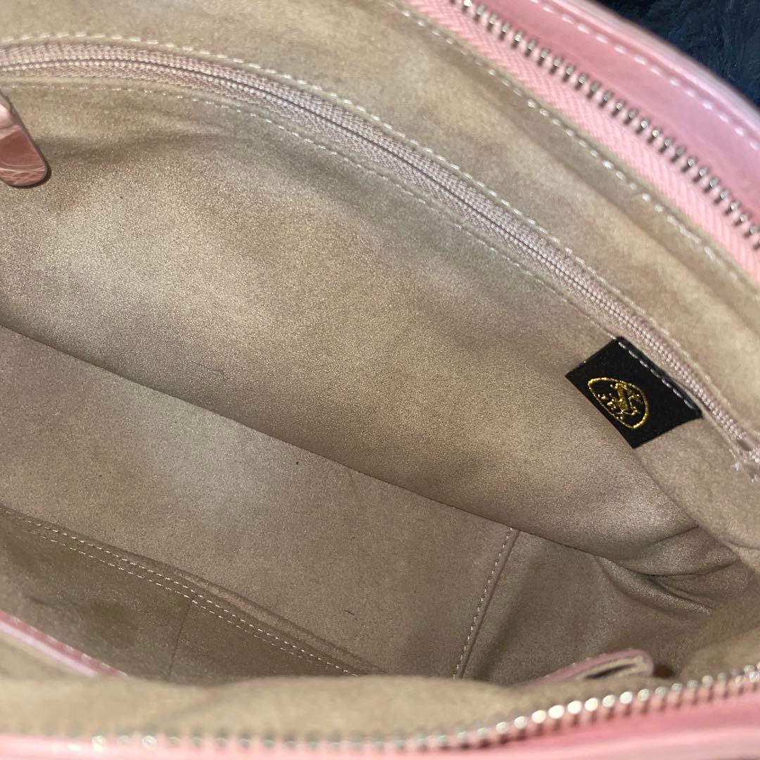 〖JRA認定品〗クロコ ハンドバッグ