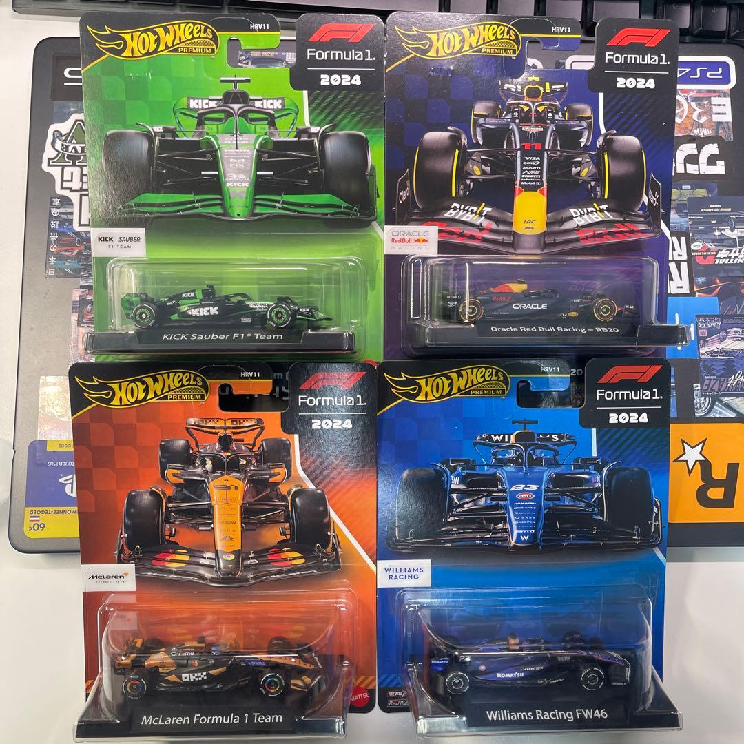 HOT WHEELS プレミアム F1 2024 4台セット（未開封）