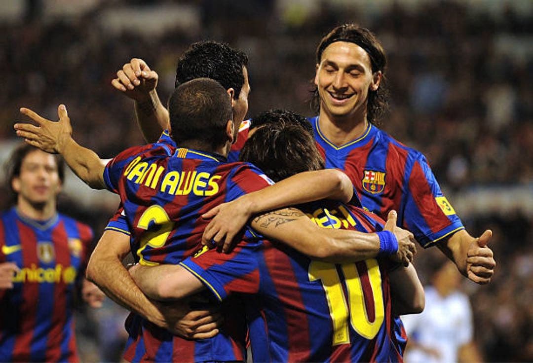 イブラヒモビッチ　ユニフォーム　バルセロナ　支給品　ラリーガ　09/10（H）