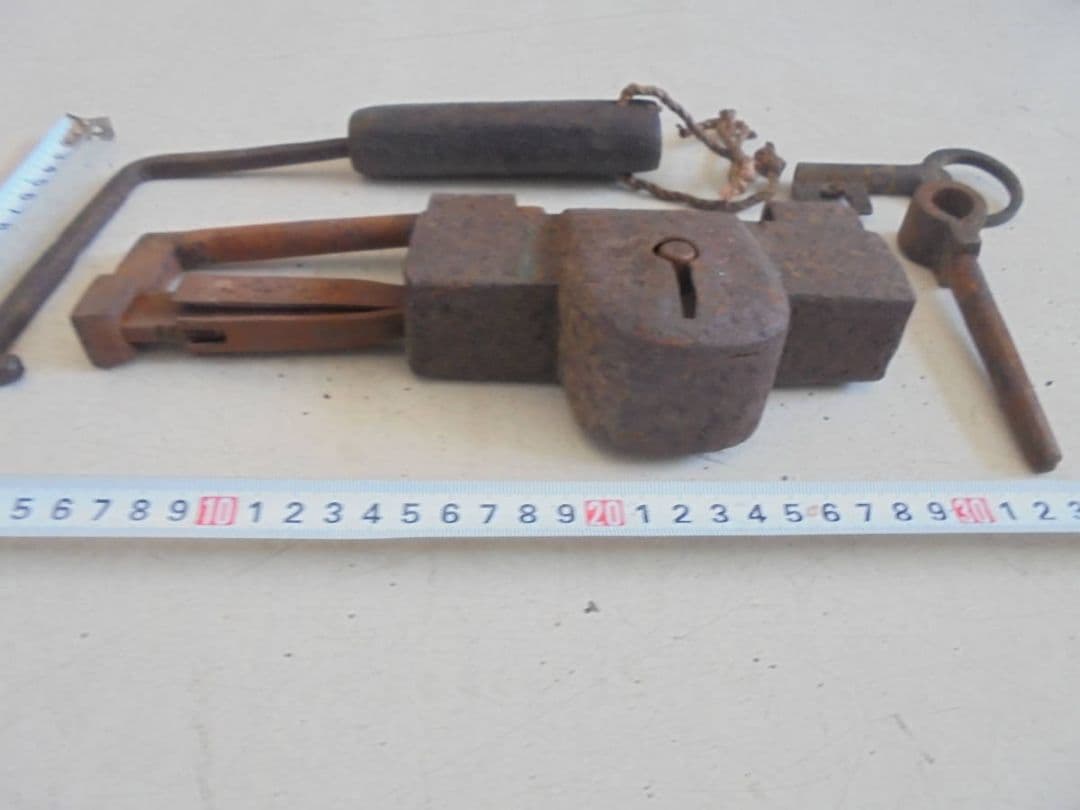 AKa6978　日本四大錠の一つ　因幡錠　鍵付②