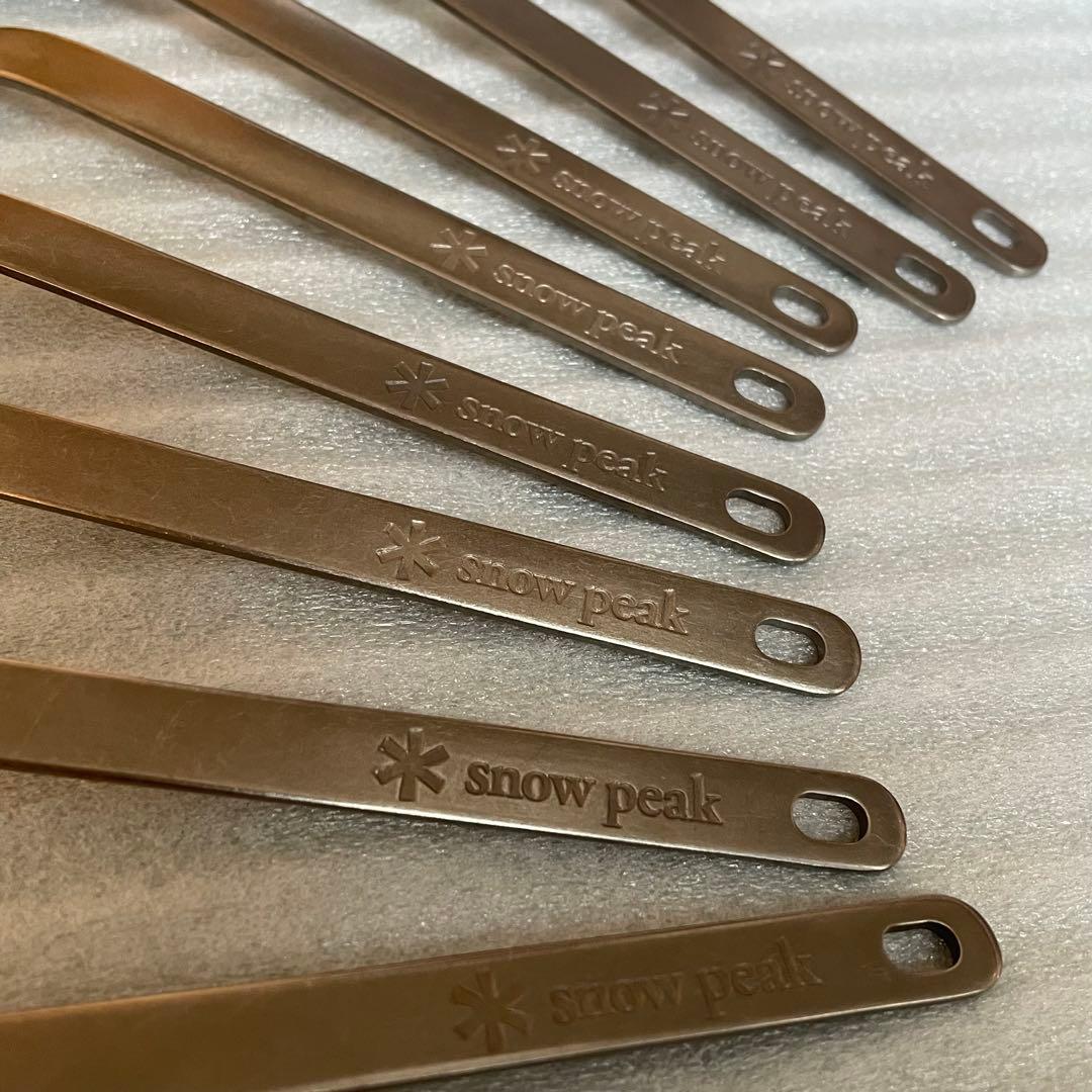 スノーピーク【 peak】ワッパー武器 2本セット✖️4本　チタン製