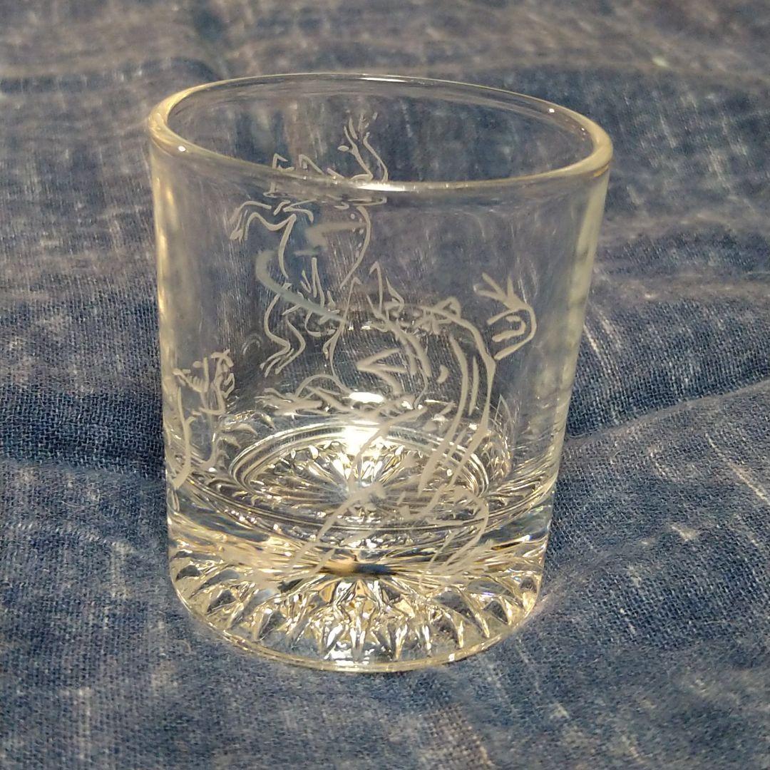 超レア　鳥獣戯画　切り子　ショットグラス