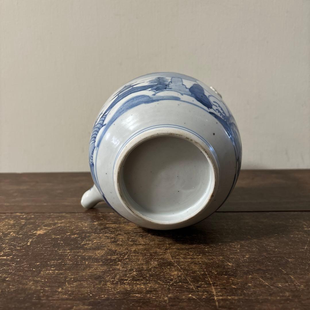 古伊万里染付銚子　酒器　伊万里　有田　波佐見　砥部焼　瀬戸　古民芸　白磁　李朝