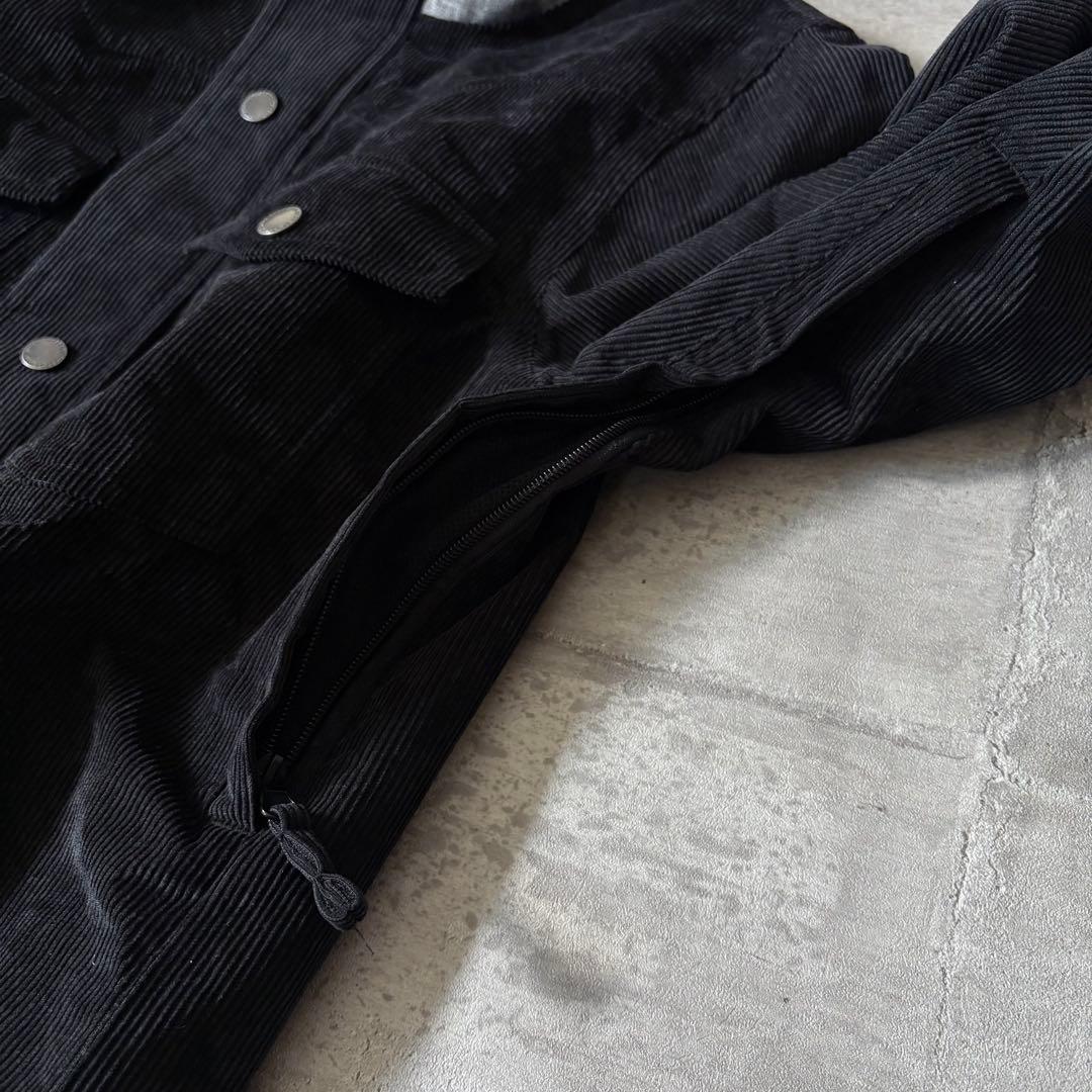 美品 スノーボードウェア 上下セット コーデュロイ 黒 カモフラ ユニセックス