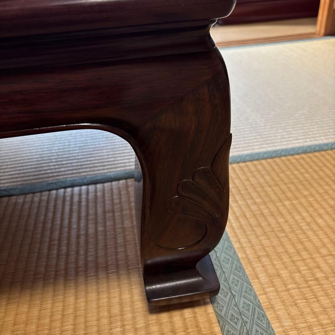 更にお値下げ‼️中澤唐木 好斎之作 座卓 ローテーブル ガラス天板付き