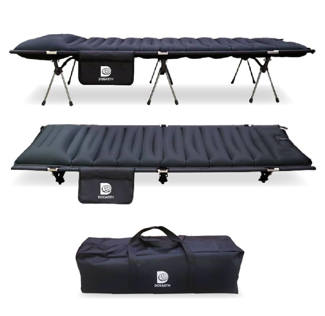 DOEARTH Gussuri エアーコットマット ブラック ヘリノックス