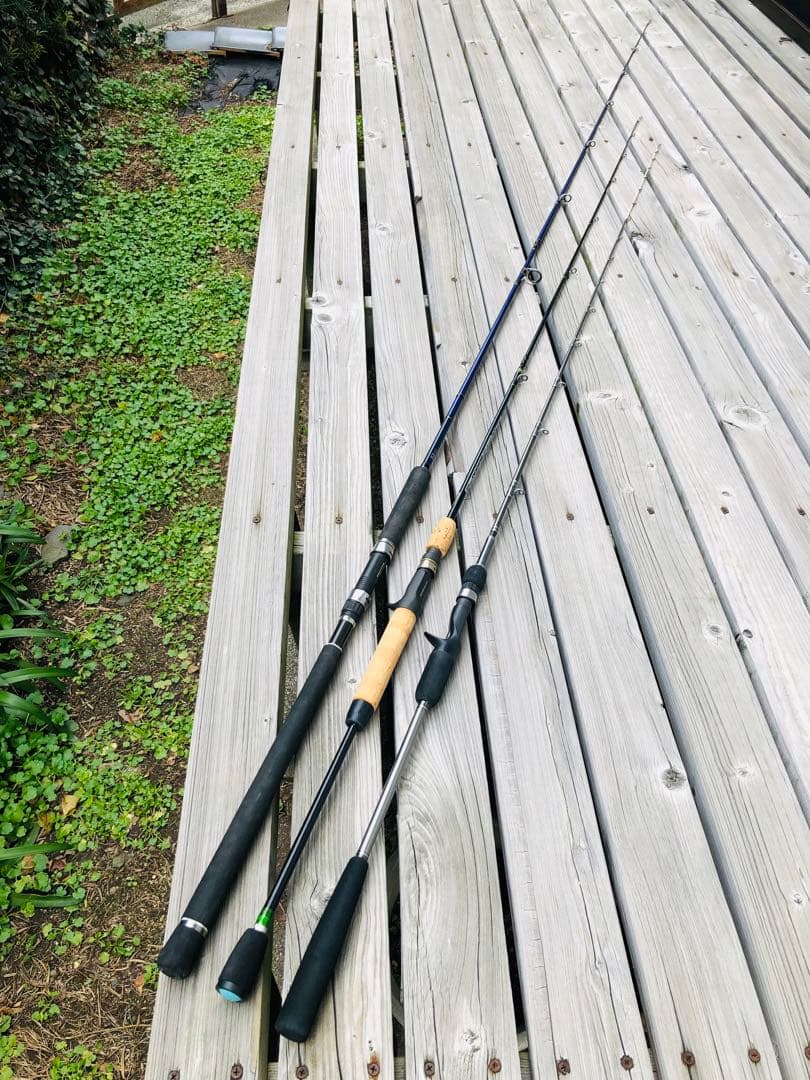 メジャークラフト他、オフショアロッド３本セット 【即使用可】ジャンク 送料込み