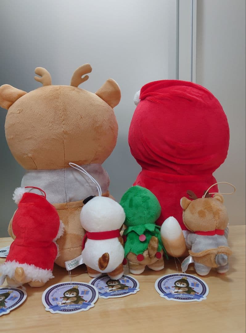 【むぎにゃん】モフサンド　mofusand クリスマスにゃん　ぬいぐるみ