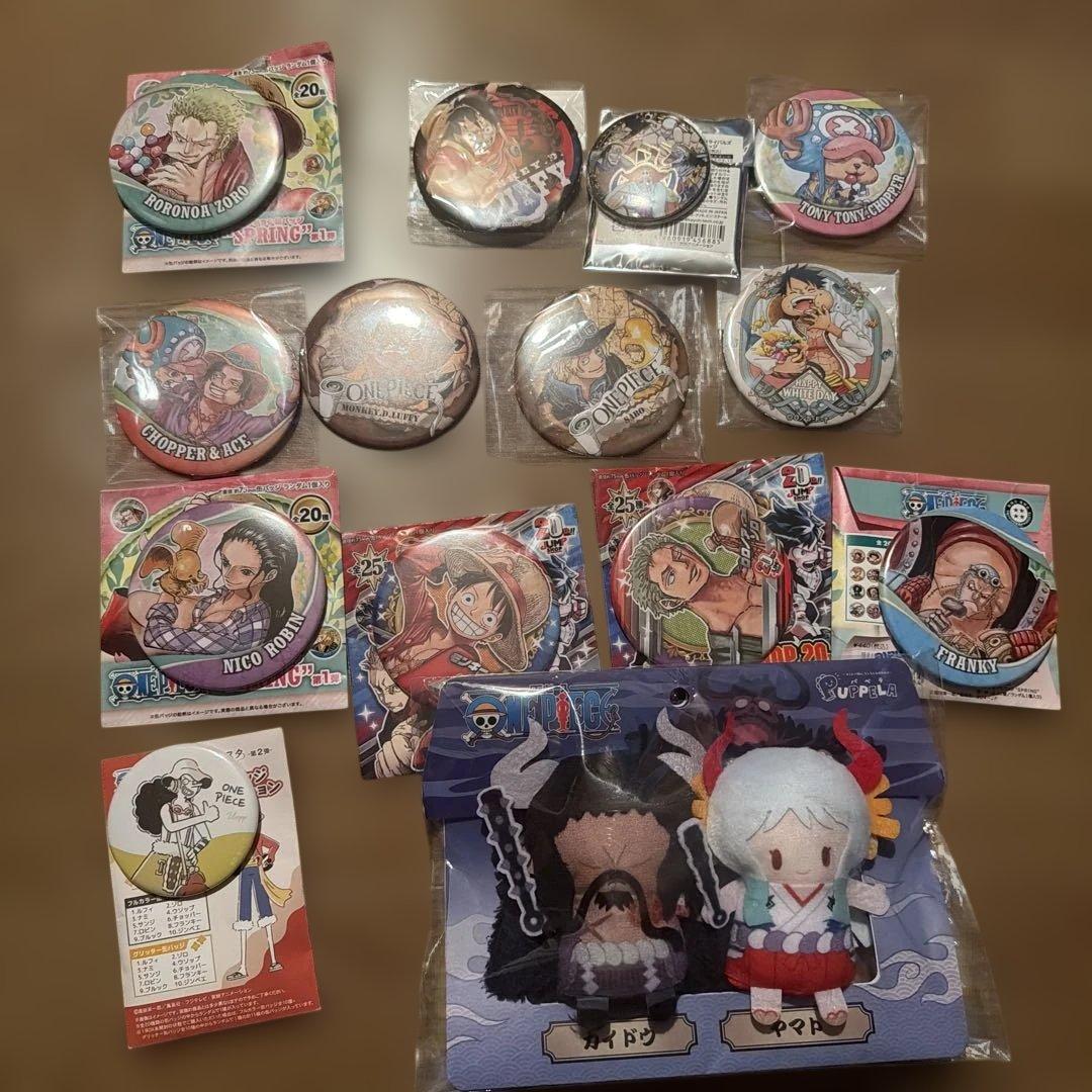 ワンピース 缶バッジ 15個セット ポーチ付き