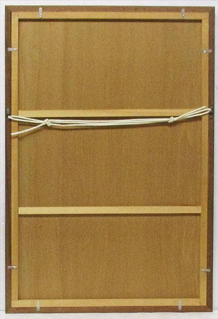 筧忠治　タイトル「自画像」　リトグラフ　額装