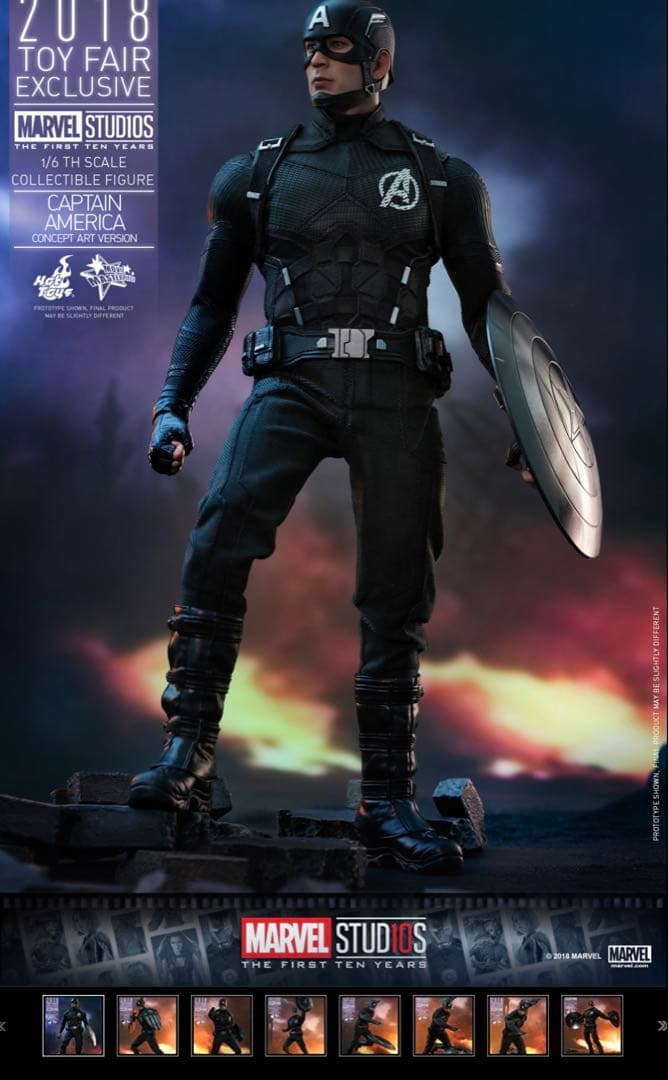 【美品】 ホットトイズ キャプテンアメリカ コンセプトアート版