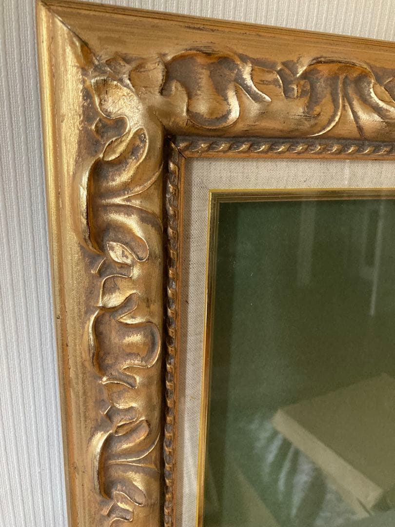 新品　F8 油絵　油彩　額縁　フレーム　金　ゴールド　ヨーロピアン