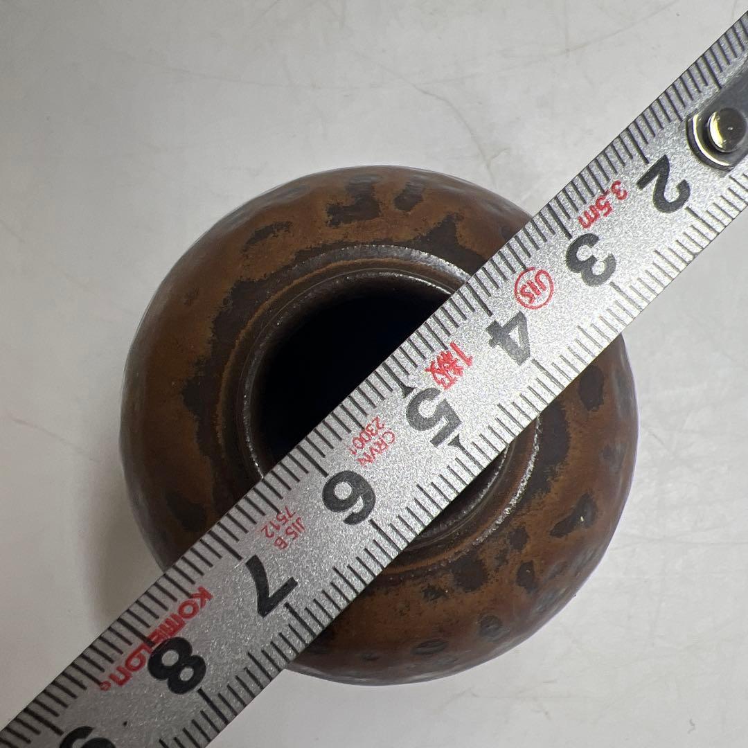 ☆茶3 平安　笹田仁史　岩城文琳写　茶入　共箱　h7㎝　東K8-0125①