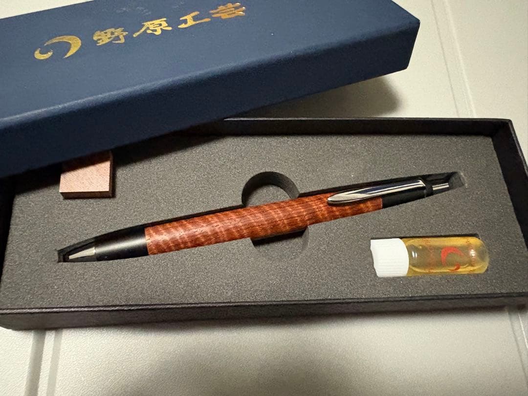 野原工芸 本花梨虎杢　新型シャーペン