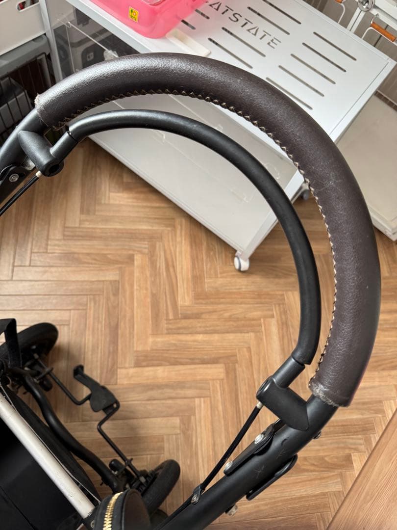 エアバギー フレームブレーキ付き 合皮レザーエスプレッソ色