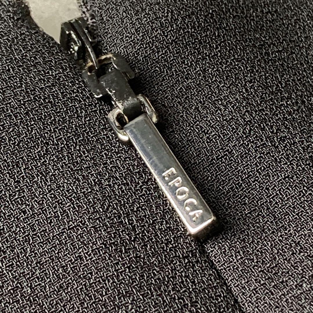 希少✨️エポカ バックサテンジョーゼット ワンピース シアー シースルー ブラック