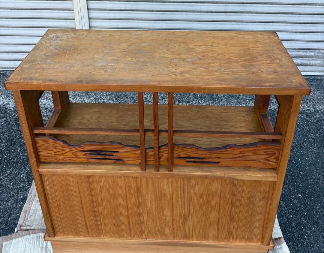 世界遺産鹿児島県産 屋久杉 茶棚 飾り棚 茶箪笥 和家具 伝統 値下げ