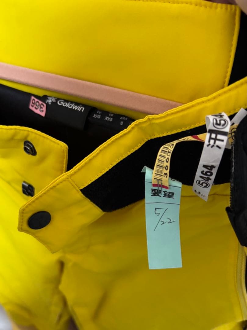 Goldwin スキーウェア イエロー